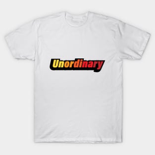 Unordinary colorful typography design T-Shirt